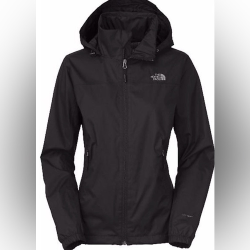 The North Face Women’s Resolve Black Jacket Hoodie Zip up Medium